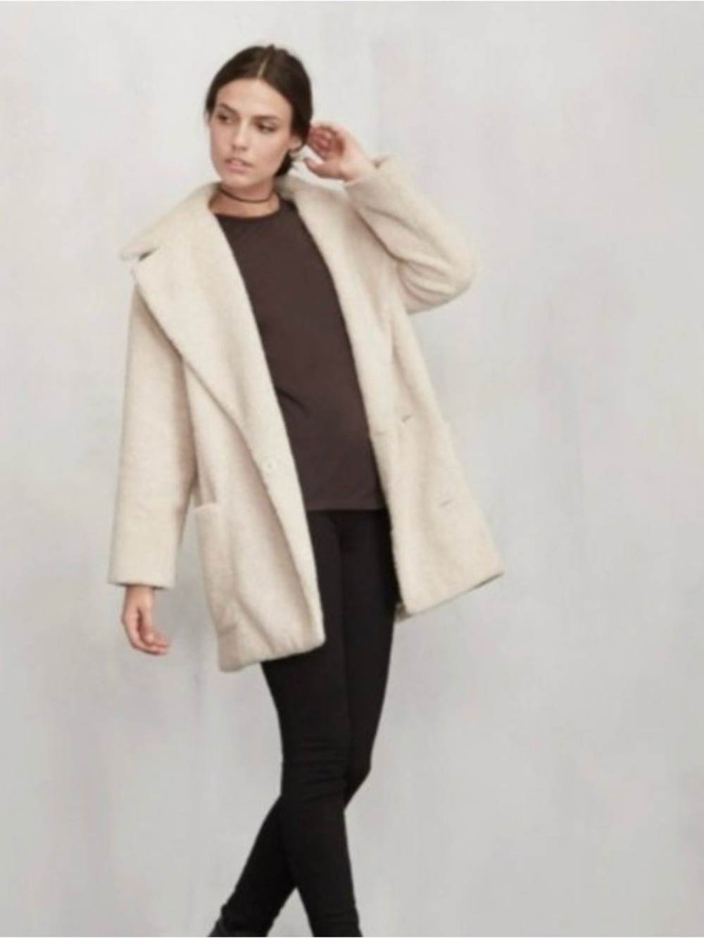 VTG Reformation Wolfe Sherpa Teddy Coat Small